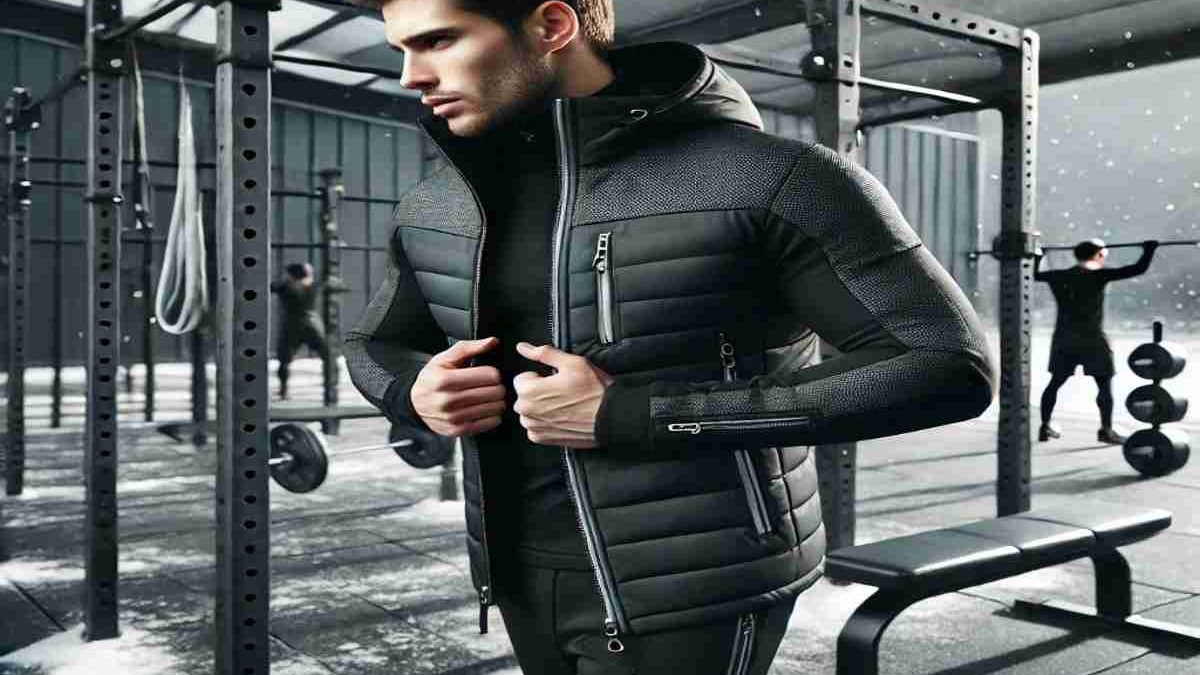 The Spark Shop Men Winter Jacket Sportswear Gym Fitness